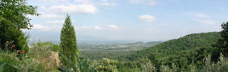 View from Morniano down Arno-Valley